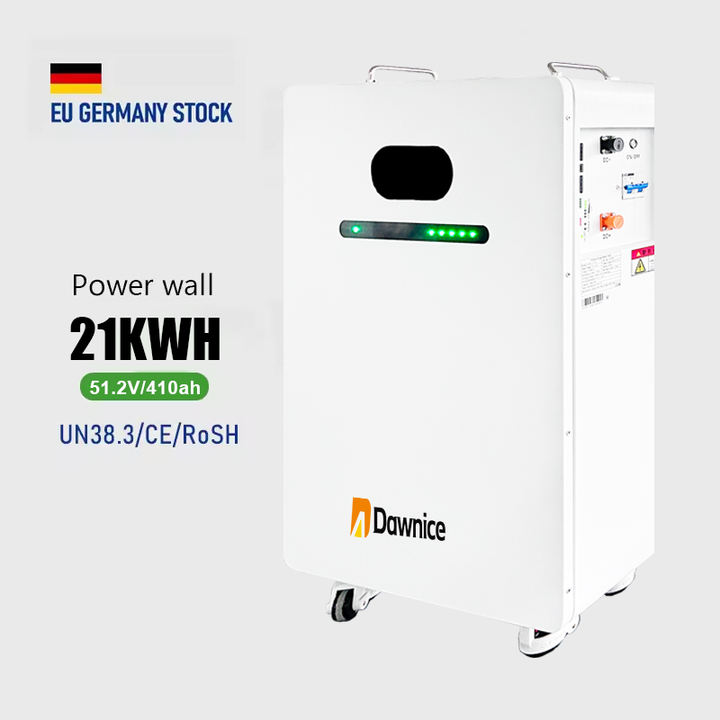 Dawnice Eu Stock Home Wall Mounted Lithium Battery 48V 200Ah 400Ah 10kwh 20kWh Lifepo4 Power Wall Energy Storage Solar Battery Factory Outlet