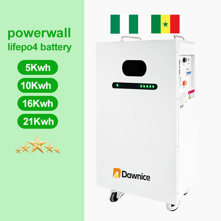Dawnice Gold Supplier 51.2V 20kwh Lifepo4 Power Wall Mounted 400Ah Floor Solar System Batteries Home Energy Storage Battery Discount Wholesale Production