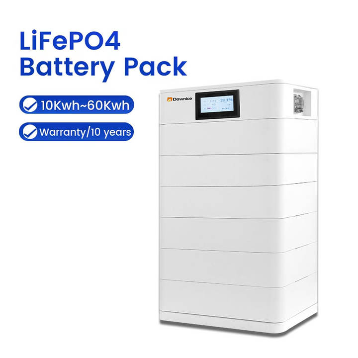 Dawnice HV stacked LiFePO4 solar battery pack 20kWh 30kwh LiFePO4 lithium battery home energy storage Industrial Production