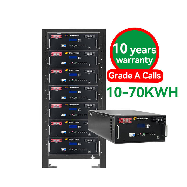 Dawnice High 51.2v Batteries 200ah 300ah 500ah 30kva 20kva 10kva 40kva 50kva Lifepo4 Battery Lithium Batteries for Solar Systems Industrial Exporter