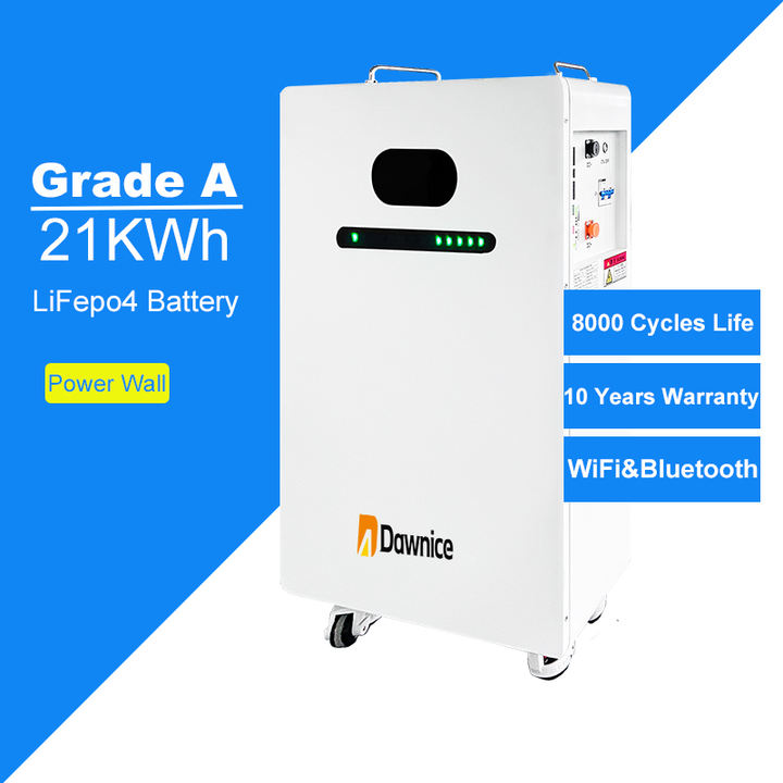 Dawnice High Quality Battery Lithium 51.2V 100Ah 314Ah 48V 300Ah 5.12Kwh 16.07Kwh Powerwall Lifepo4 Battery Home Energy Storage Manufacturing Services Export