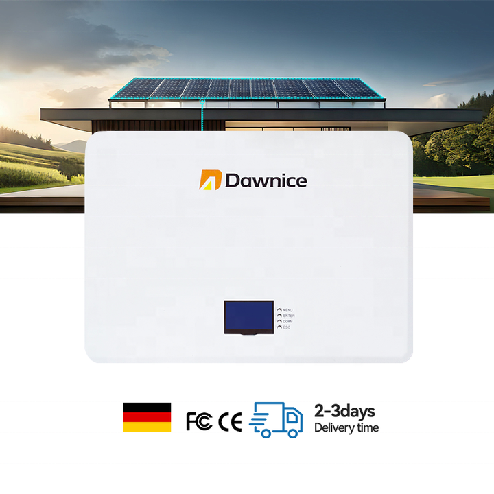 Dawnice High Quality  Eu Standard Battery Bis Certified Power Wall  6000 Cycle 25.6V 100Ah 200Ah Lifepo4 Battery Solar System