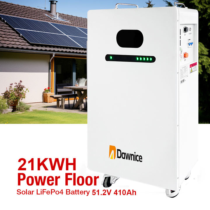 Dawnice High Quality Home Solar Energy Storage Lifepo4  Battery  400Ah Power Wall Mounted 51.2V Lifepo4 20kwh lithium Battery Factory Wholesale Export