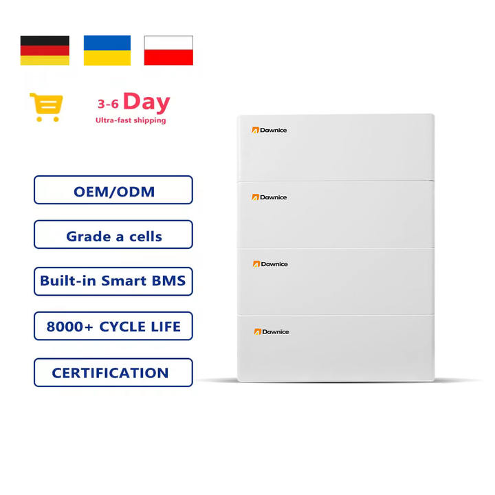 Dawnice High Voltage Lithium Battery Pack 102.4V 100Ah LiFePO4 Battery Pack 48V 100Ah Lithium ion Battery China Exporter B2B