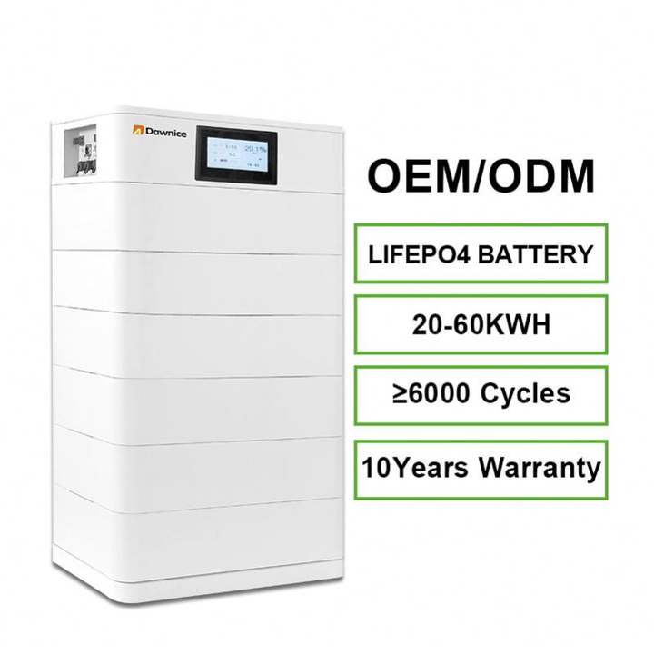 Dawnice High Voltage Stacked Energy Storage Battery 10kwh 20kWh 30kWh 40kwh LifePO4 Battery Pack 100Ah 200Ah 300Ah Solar Battery Affordable Factory Pricing Supply