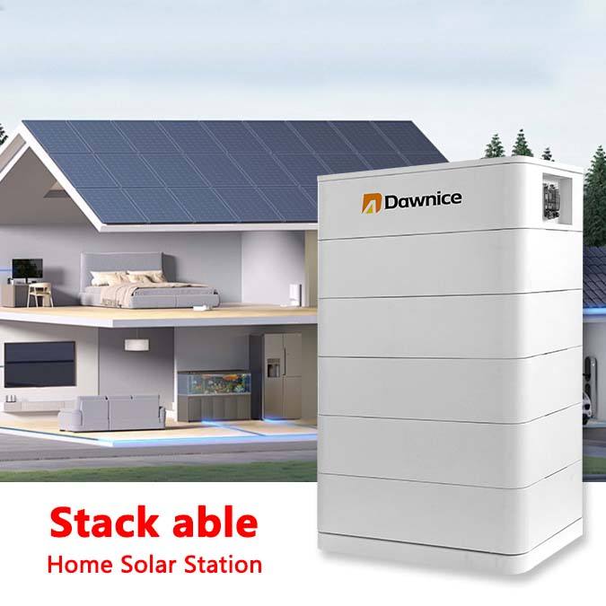 Dawnice Home Energy Storage Stacked Lithium Ion Batteries Rechargeable Battery Pack 48V 200Ah Lifepo4 Battery