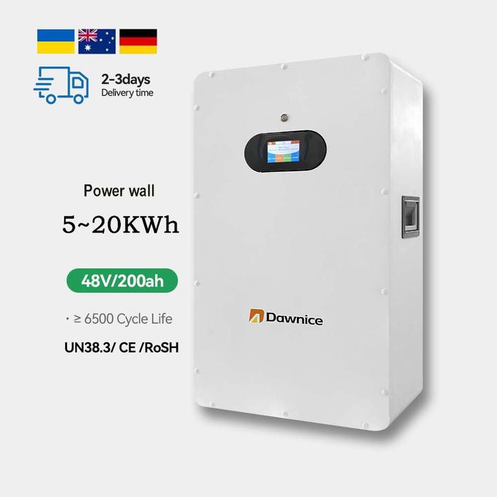 Dawnice Home Hybrid 5kwh 10Kw 48v 100Ah 200Ah Solar Energy Storage Battery Wall-Mounted 48 volt Lifepo4 48v Battery