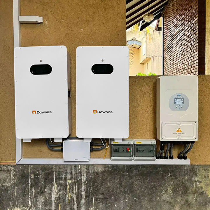 Dawnice Home Solar Energy Storage 100Ah 200Ah Wall Mounted Lifepo4 5120Wh 48 Volt Solar Battery Lithium With BMS Direct Factory Wholesale