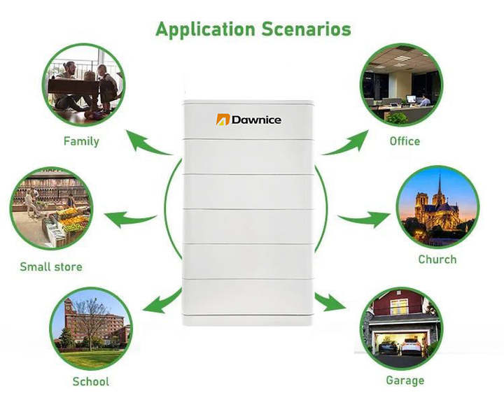 Dawnice Home Stackable Lithium Battery 51.2v 10kwh 20kwh 30kwh 15kwh 200ah Lifepo4 Battery Pack Energy Storage System Large Order Wholesale Outlet