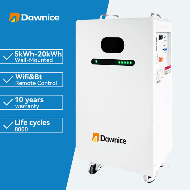 Dawnice Hot Selling 15kwh 20kwh 300Ah 400Ah 51.2V Lifepo4 Lithium Ion Solar Battery Floor Mounted Home Energy Storage Battery Wholesale Distribution Distributor
