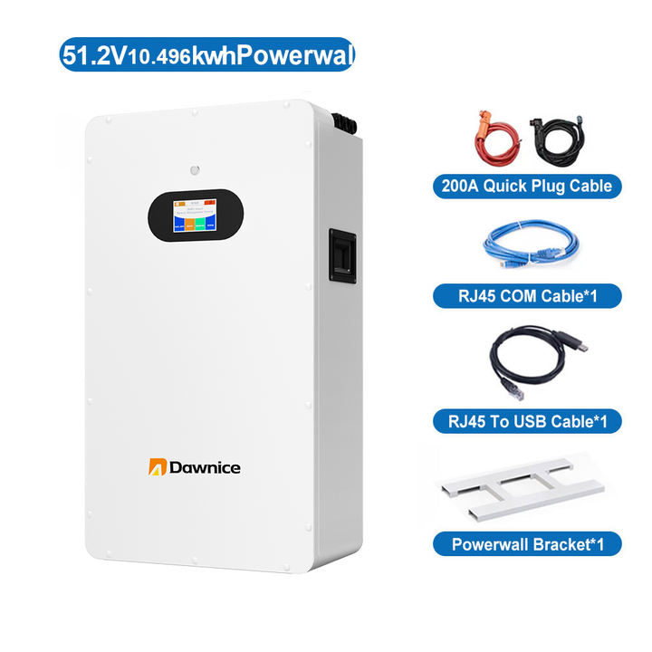 Dawnice Hot Selling 48v lifepo4 Battery Powerwall 51.2V LiFePO4 Lithium ion Battery 5KWh 10KWh 15KWh LiFePO4 Battery for Home High-Quality Wholesale