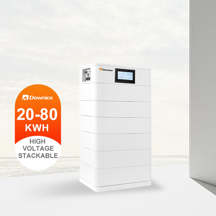 Dawnice Hot Selling High Voltage LiFePO4 Lithium Ion Battery 10Kwh 20Kwh 30Kwh Home Hybrid Solar Power Modular Stacked Batteries Bulk Orders