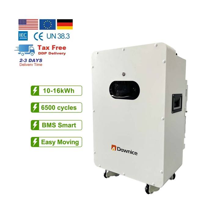 Dawnice Lifepo4 48v 200ah 280ah 15kwh Movable Lifepo4 Battery Energy Storage Battery For Solar Storage Energy System Industrial Exporter Custom Solutions