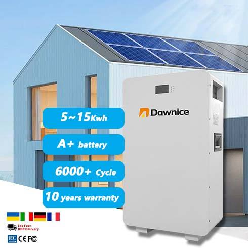 Dawnice Lifepo4 5kwh 10kwh 15kwh 48V 280AH Wall Mounted Lifepo4 Battery Pack For Solar Energy System