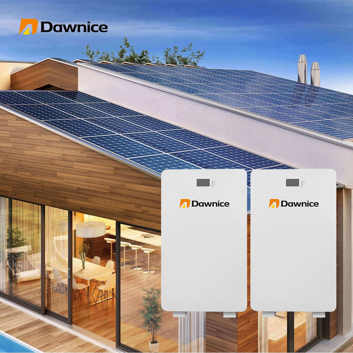 Dawnice Lifepo4 Batteries 10Kwh 5Kwh 48V 51.2V Wall Mounted Lithium Ion Battery With BMS For Solar System Factory Outlet
