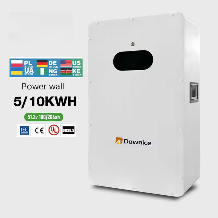 Dawnice Lifepo4 Battery Pack 48v 51.2V 100ah 200ah 5kWh 10Kwh 20kWh Powerwall Home Solar Storage Lithium Ion Batteries Pack Factory Pricing Export