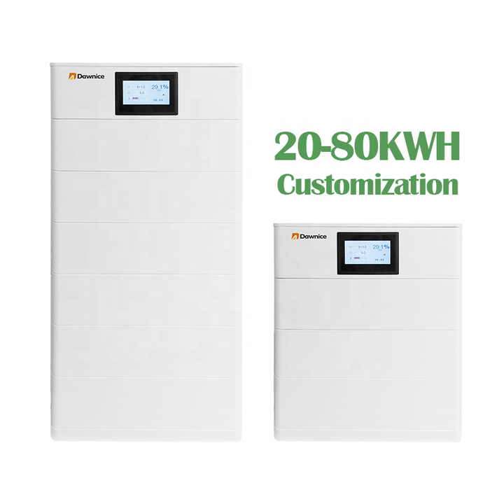 Dawnice Lifepo4 European Warehouse 200Ah 100Ah 20kWh Stacked Lithium Home Battery High Voltage Residential Energy Storage Direct Trade Wholesale