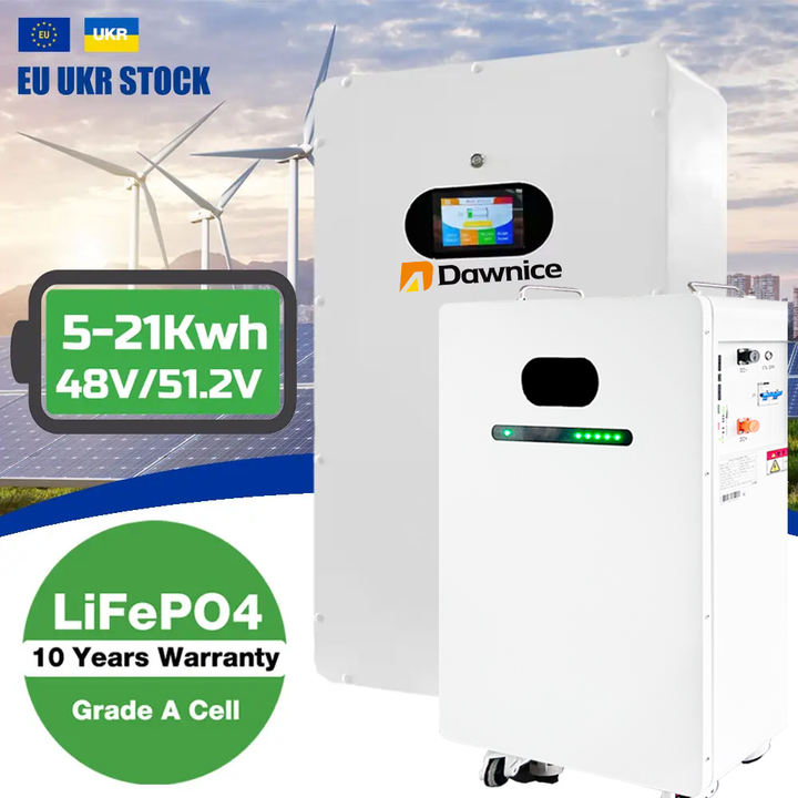 Dawnice Lifepo4 Power wall Batteries Price 48V 100Ah 200Ah 5Kwh 10Kwh 15kwh Lithium Solar Battery