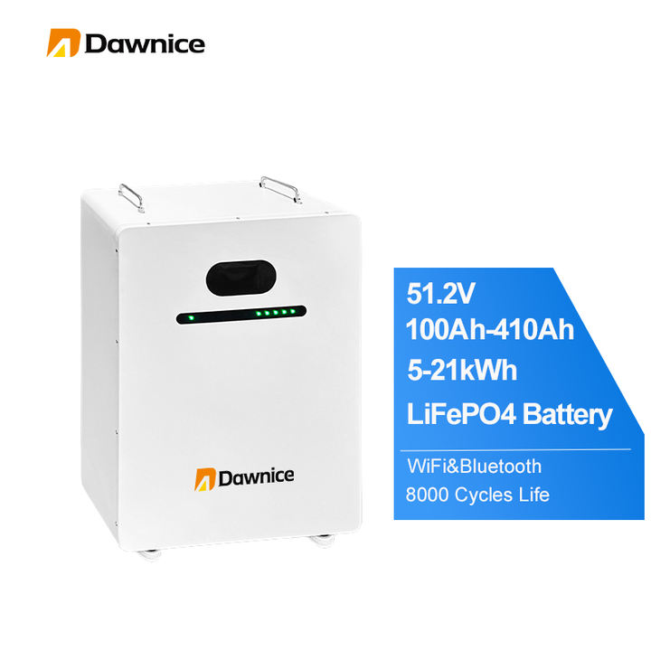 Dawnice Lithium Ion Battery Solar Battery Energy Storage 51.2V 5Kwh 10Kwh 15Kwh 20kwh Home Wall-Mounted LiFePO4 Solar Battery China Factory Supply Trade