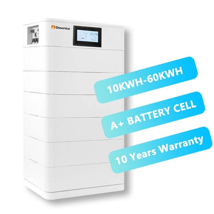 Dawnice New Energy 51.2V 5KWh 10KWh 20KWh Solar Energy Storage System 200Ah Stackable Lithium ion Battery Manufacturing & Supply Trade