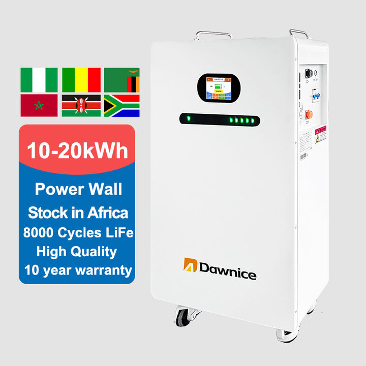 Dawnice Nigeria Mali Wall Mounted Battery 48v 100ah Batterie lifepo4 Solar Panel For Home Energy Storage System China Factory Direct Export