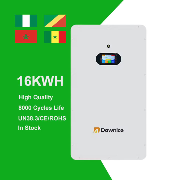 Dawnice Nigeria Stock Solar Energy Storage Battery 51.2v 15KWH Lifepo4 Power wall Rechargeable 300ah Lithium ion Home Battery Wholesale Manufacturer