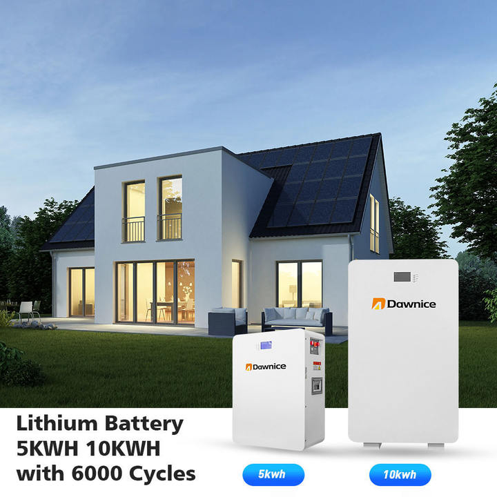 Dawnice  Power Energy Wall Battery 10Kwh 5Kwh 51.2V Energy Storage Battery LiFePO4 Lithium Battery Home Energy Storage System Low-Cost Manufacturing