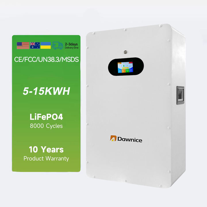 Dawnice Power wall 48V 200ah 5kw 10Kwh 15kw Lifepo4 Home Battery solar energy storage Lifepo4 battery Factory Authorized Wholesale Export