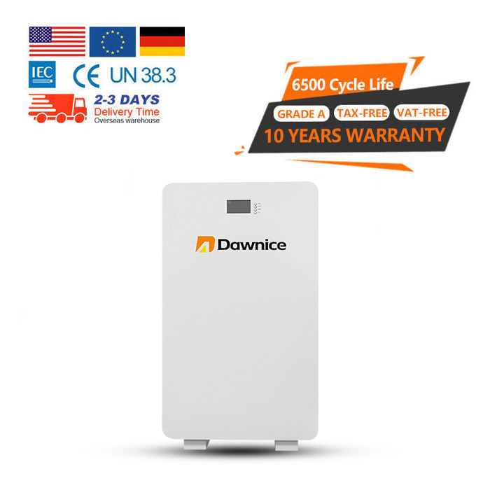 Dawnice Power wall Home Energy Storage Systems Akku 51.2v 48V 250AH 12800Wh LiFePO4 Energy Storage battery