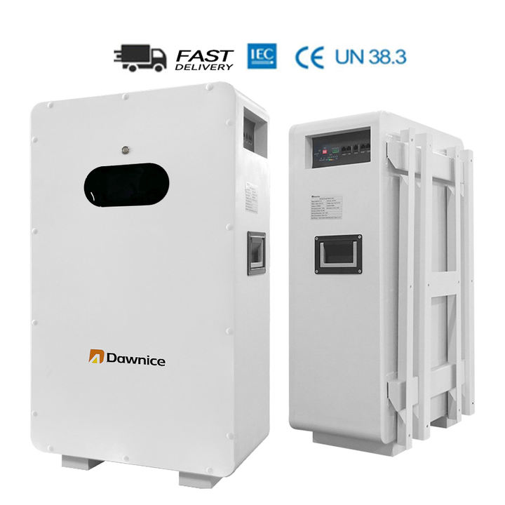 Dawnice Power wall Lifepo4 51.2v 100Ah 200Ah 400Ah Home Solar System Lithium Ion Battery 5Kwh 10kwh 20kw Industrial Exporter