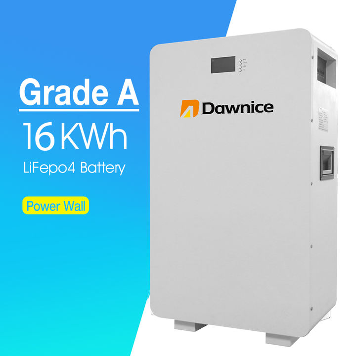 Dawnice Powerwall 48V Solar Battery Energy Storage 51.2V 100ah 200ah 5Kwh 10Kwh 15Kwh Wall Mounted Lifepo4 Lithium Ion Battery Custom Manufacturing B2B