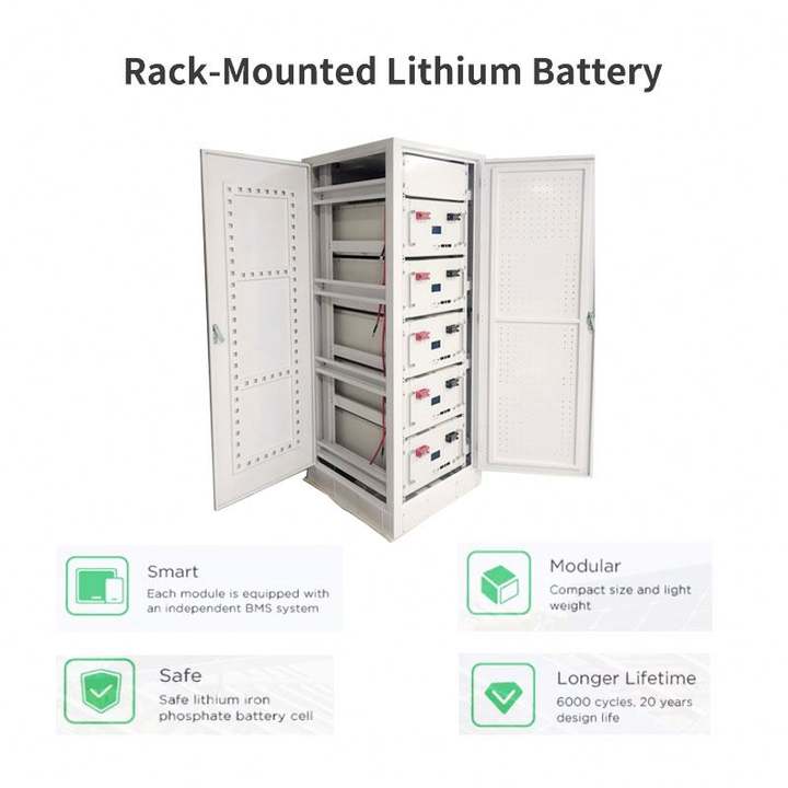Dawnice Rack Mounted 10Kwh 5Kw 10Kw 20Kw Outdoor Solar Home Energy System Lithium Ion LiFePO4 Storage Battery China Exporter