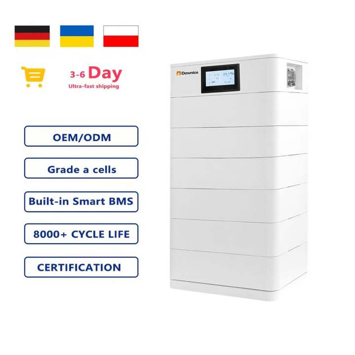 Dawnice Rechargeable Battery Pack All In One Energy Storage System Lithium Ion Batteries 30kwh 50kwh Lifepo4 Battery Factory Wholesale Custom Solutions