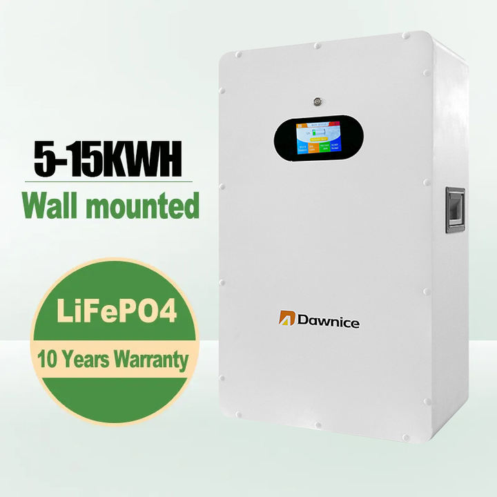 Dawnice Solar Wall-Mounted 10kwh 15kwh Power wall 5kwh Home Lithium Battery 100ah 200ah Rapid Production Solutions