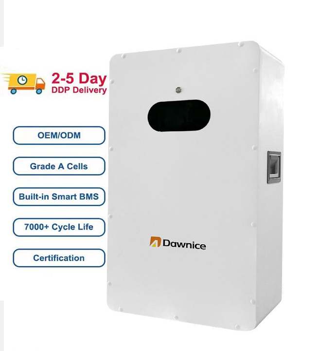 Dawnice Solar Wall Mounted 15kwh Lifepo4 Lithium Ion Battery 51.2v 200ah 300ah Energey Storage Power wall Bulk Wholesale