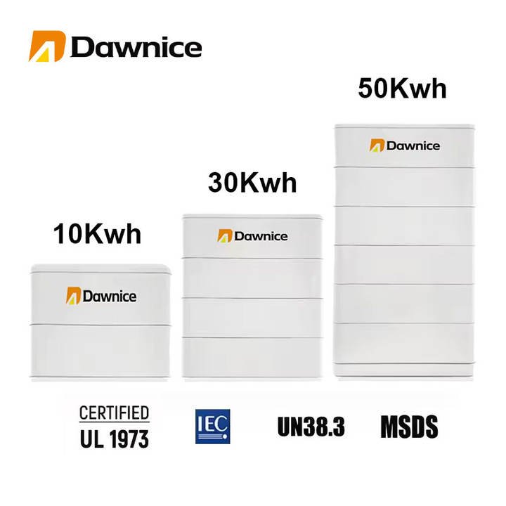 Dawnice Stack High Voltage 10kwh 20kwh 30kwh 50kwh Lifepo4 Li-ion Home Solar System 200Ah Energy Storage Battery Contract-Based Manufacturing