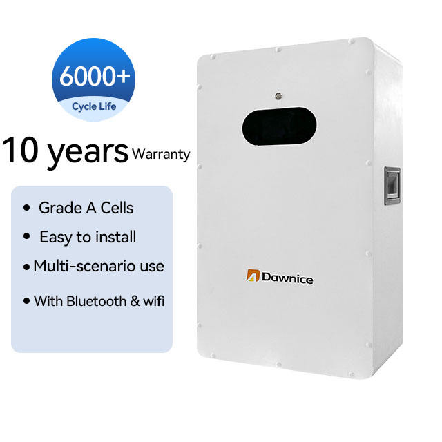 Dawnice Wall Mount Battery Lifepo4 Power Wall Battery 10kwh 48v 200ah Solar Energy Storage Battery Wholesale Distribution Center B2B