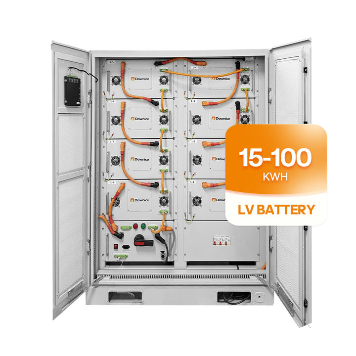 Dawnice With IEC UL CE 100 kwh All in One Mini Cabinet Lithium Battery OEM Low Voltage Energy Storage Battery Pack Custom Manufacturing