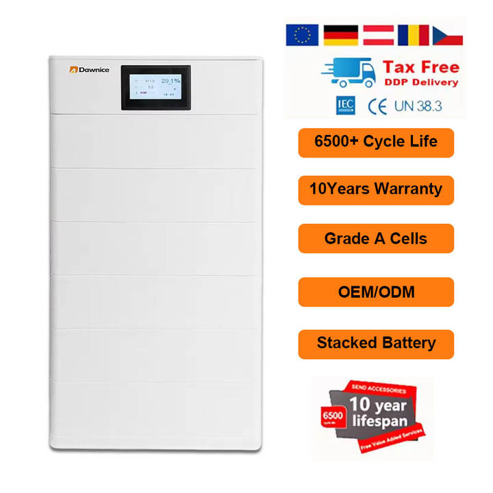 Dawnice high voltage stacked storage battery stack lithium iron battery Solar For Household Use Factory Wholesale Excellence