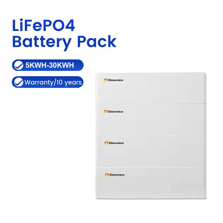 Dawnice off grid solar energy storage power system home 51.2v 400ah 20KWh Stacked LiFePO4 battery Custom Manufacturing Production