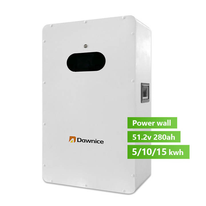 Dawnice power wall lifepo4 battery 10kwh 48v 200ah wall-mounted residential energy storage battery