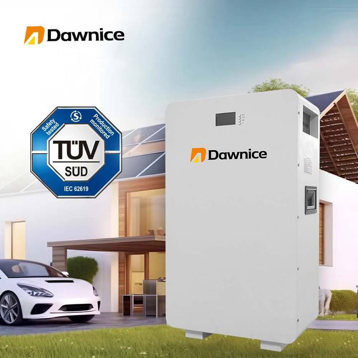 Dawnice solar 10kwh power wall mounting battery 48V 200ah 6000cycle times wall mount Lithium ion battery for solar