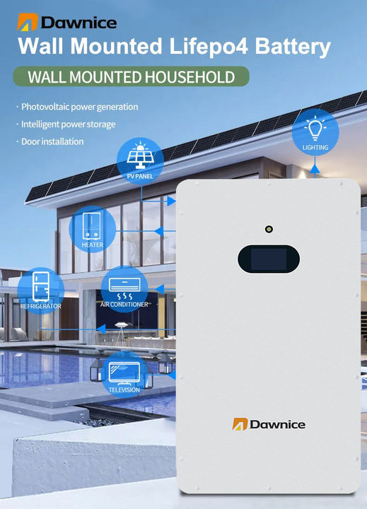 Deep Cycle Life Solar Lithion ion Battery 5kva 10kva 15kva residential 100ah 200ah Power wall mounted Energy Storage Battery Export-Oriented Factory Custom Solutions