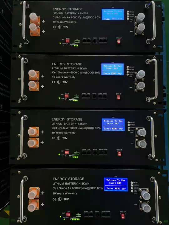 Deep cycle 51.2v 100ah 150ah 200ah 5 kw 10kw 20kwh 50 kwh solar system lithium ion battery used for growatt Mass Production