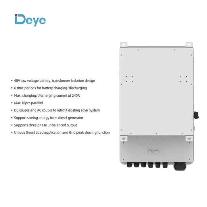 Deye Inversor Sun-12k-sg04lp3-eu wechselrichter 5kw 6kw 8kw 10kw 12kw 16kw 3 phasen eu Hybrid Solar Inverter Contract-Based Manufacturing