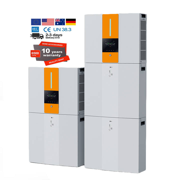 ESS Energy Storage Stackable battery All in one solar battery with On/Off Grid Hybrid inverter 5KW 10KW 20KW Solar energy System Private Label Manufacturing Bulk Orders