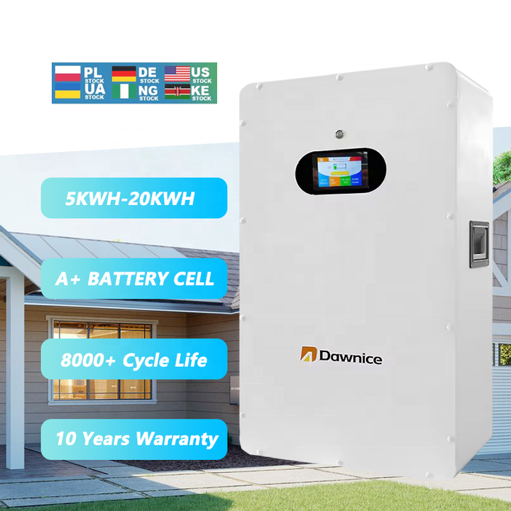 EU Stock 51.2V 280Ah 15KWh lifepo4 battery Grade lithium ion batteries 48V 300Ah home solar energy storage system