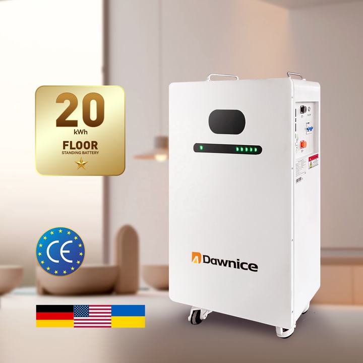 EU Stock Dawnice Energy Storage System 51.2V Lithium Ion Battery Pack 10kwh 15kw 20kwh Power Wall Lifepo4 Battery 400Ah With BMS Contract Manufacturing Hub