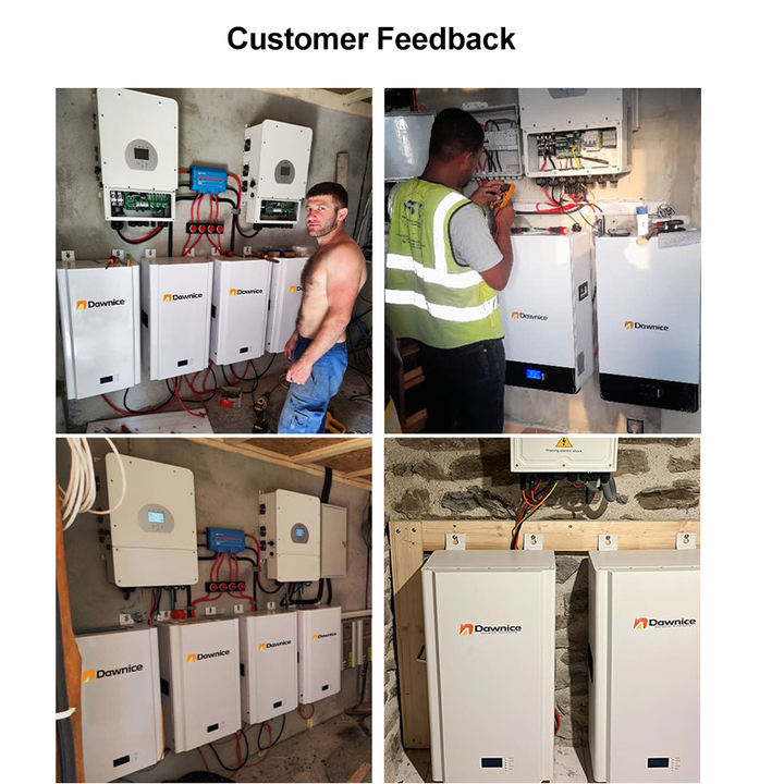 EU Stock Dawnice LiFePo4 Battery 5kw 10kw 15kw 16KW 20kw 48V 51.2v 100Ah 200Ah 314ah Home Power Wall-Mounted Lithium Ion Battery Efficient Manufacturing Outlet