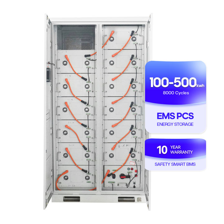 Energy Storage 102kwh 122kwh 372kwh Solar Lithium Ion Battery Solar Power System 100KW off Grid ESS Direct Trade Wholesale